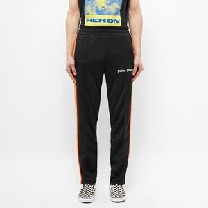 Palm Angels Black Rainbow Track Pants Size Medium